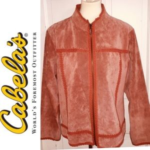 Cabela’s Ladies Suede Jacket. Size Large